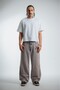 Blue Attack on Titan Wide Leg Baggy Men's Jeans - 4