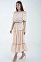 Ruffled Solid Midi Skirt - 3