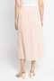 Pleated Solid Midi Skirt - 3