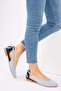 Blue/Navy Blue Women's Ballerinas H726324002 - 2