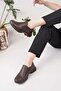 D25Ka 3480 Brown Genuine Leather Women's Shoes - 4