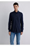 Liyosel Blended Navy Blue Shirt Slim Fit / Slim Fit 0211582-70488 - 3