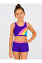 Girls' Swimsuit with Shorts Bikini Swimsuit 9-16 Years Old Swimmer Swimsuit Set 2-Piece - 6