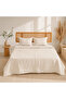 Liora Beige Quilted Bedspread Set Double Size 220X235 - 7