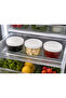 3-Piece Glass Storage Container with Lid 425 Cc |   Breakfast Set: Jam Bowl, Olive Bowl, Cheese Bowl |   White Cover - 4