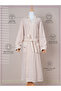 1 Pcs Unisex XL Kimono Collar 330Gsm Microfiber Quick Absorbent and Dry Bathrobe with Belt and Pockets - 6