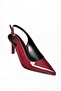 S654071708 Claret Red Patent Leather Thin Heeled Women's Shoes - 8