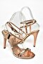S997066334 Bronze Mirror Thin Heeled Women's Evening Shoes - 8