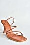 Tan Thick Heeled Women's Shoes P590033909 - 6