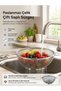 Stainless Steel Strainer with Handle Pasta Strainer Fruit and Vegetable Washing Colander 24 cm