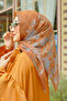 Autograph square scarf - citrouille - 4