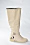Beige Short Heeled Women's Boots E726203409 - 5