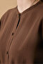 Judge Collar Muslin Shirt Brown - 2
