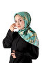 Mint Almond Blossom Sura Silk Scarf - 2