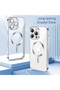 Case for iPhone 14 Pro Max - Techsuit Luxury Crystal MagSafe - Silver - 2
