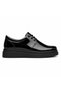 Black Patent Leather Men's Shoes - Shiny Tuxedo-Style Lace-Up Comfortable Casual Sneaker Kb X3 - 3