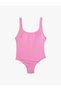 Basic Swimsuit Covered U-Neck - 6