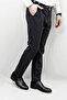 Men's Black Laced Leather Sole Genuine Leather Classic Shoes - 2