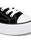 Black Linen Men's Sports Shoes Height Increasing White High-Sole Casual Sneaker Kb Cx 3 - 6