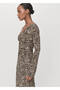 V-neck print dress