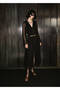 Puff Sleeve Chiffon Dress - 2