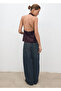 Draped collar satin blouse - 4