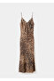 Leopard Print Backless Dress - 3