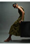 V-Neck Jacquard Dress - 6