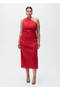 Lyocell Asymmetric Collar Dress - 8