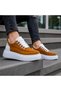 Tan Suede Breathable Unisex Sneaker - Camel Color Daily Comfortable Sports Shoes Kb X10 - 3