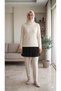 Women's Hijab Black Complementary Elastic Waist Pleated Lengthening Saver Underwear Mini Skirt Pleated - 3