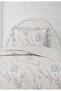 Flowers Single Bedspread Set 180X240Cm - with Flounce and Pillows, 100% Polyester, Modern Blue Pink - 4
