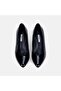 Women's Black Patent Leather Thick Heeled Shoes - 5