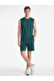 Straight Fit Pocketed Drawstring Waist Sports Shorts
