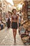 Viscose Fabric Comfortable Fit Bohemian Elastic Waist Women's Shorts - 2