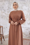 Vera Belted Dress - Camel - 4
