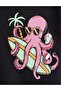 M0613385 Octopus Printed T-Shirt Men's T-Shirt Black - 7