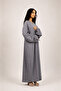 Armina Stringed Abaya – Elegant Tie-Sleeve 3-in-1 Set with Inner Dress & Matching Hijab - 4