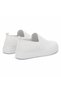Full White Knitwear High-Sole Laceless Men's Shoes - Anti-Sweat, Breathable, Comfortable Casual Sports Shoes Kb 114 - 5