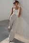 Stone Color High Waist Women's Palazzo Pants Mg2506