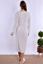 Cotton Comfortable Cut Maternity Nightgown with Breastfeeding Feature Effortt - Ecru - 3