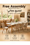 طاولة عصرية بسطح سيراميك مع طقم 8 كراسي 180×90×76 سم