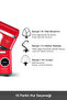Mastermaid Chef Ultra D2000W Dijital Ekranlı Hamur Yoğurma Makinesi Imperial Red 7L - 9