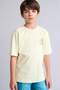 100% Cotton Oversized Crew Neck Safari Back Printed Short Sleeve Light Green T-Shirt for Boys H7191 - 5