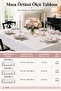 Dining Table Cover Seamless Simple and Stylish White Tablecloth New Model Design - 5