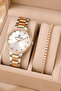 Women's Wristwatch Rose-Silver Color Steel Band & Case Sddk094 - 2