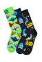 مجموعة جوارب Happy Socks للرجال متعددة الألوان بنمط حرب النجوم مكونة من 3 قطع P002890 - 2