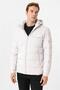 Horseman Slim Fit White Hooded Men's Coat - 2