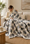 Premium 100% Cotton Bohemian Filled Double Bedspread 220X240 cm – 4 Season Use - 5