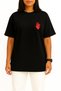 Oversized Real Heart Pocket Printed Unisex T-Shirt - 2